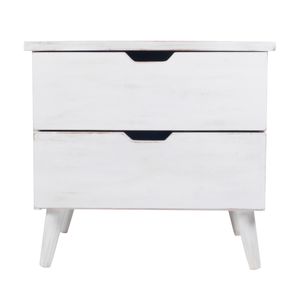 Mesa De Noche Armany Blanco Vintage