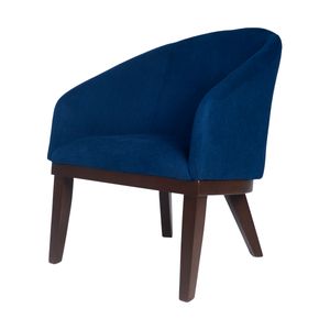 Silla Auxiliar Duquesa Caoba Kazan Azul