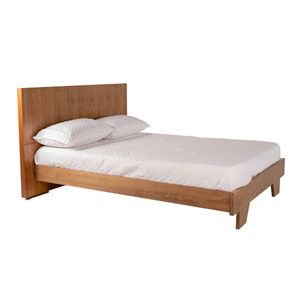 Cama Doble Mini Palermo Nuez