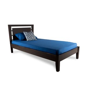 Cama Sencilla Oriental Caoba