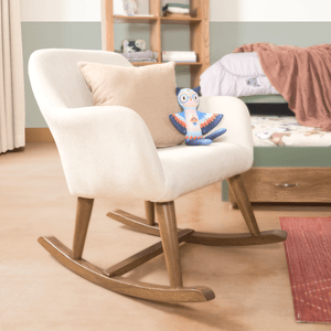Silla Auxiliar Samanta Mecedora Nuez Portugal Beige