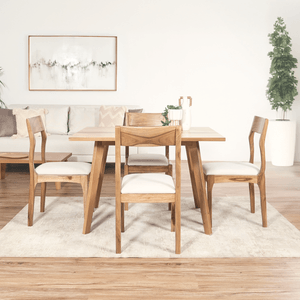 Set Comedor Sakura Nogal 4 Ptos