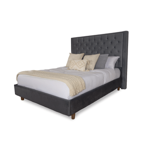 Cama Queen Bianco Niagara Plomo