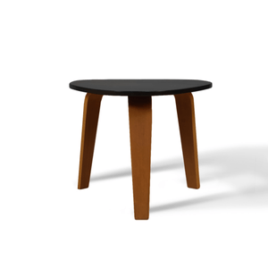 Mesa Auxiliar Beta Pequeña Negro Pata Nuez