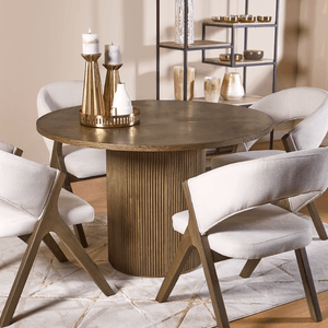 Mesa de Comedor Sion Roble Almendra 4 Puestos