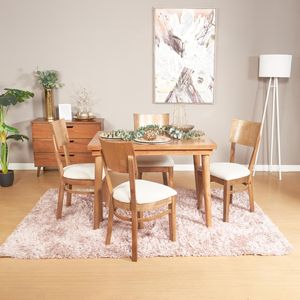 Set Comedor Nova Nuez 4 Ptos