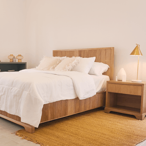 Cama Doble Sion Roble