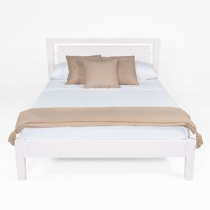 Cama Semidoble Oriental Blanca