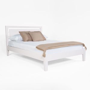 Cama Doble Oriental Blanca