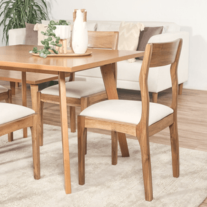Set Comedor Sakura Nuez 6 Ptos
