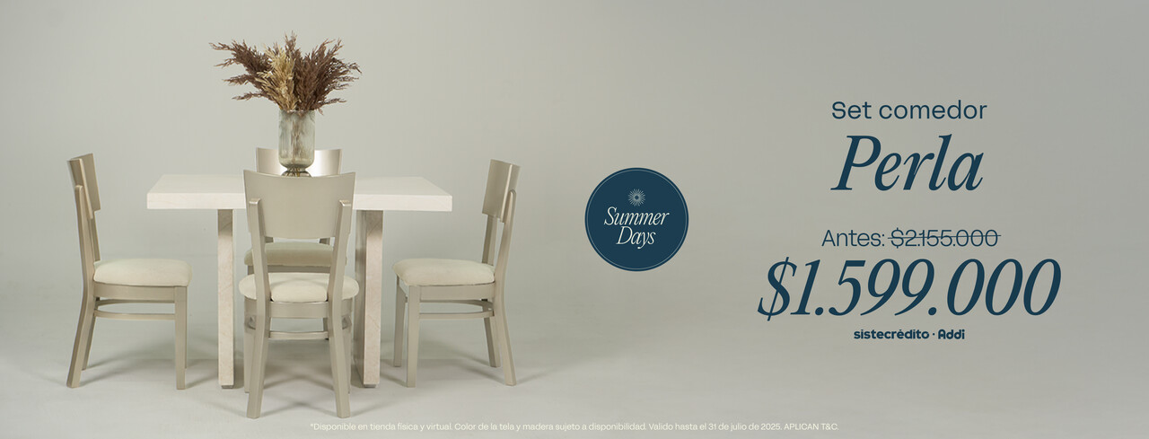 Set Comedor Perla por $ 1.599.000