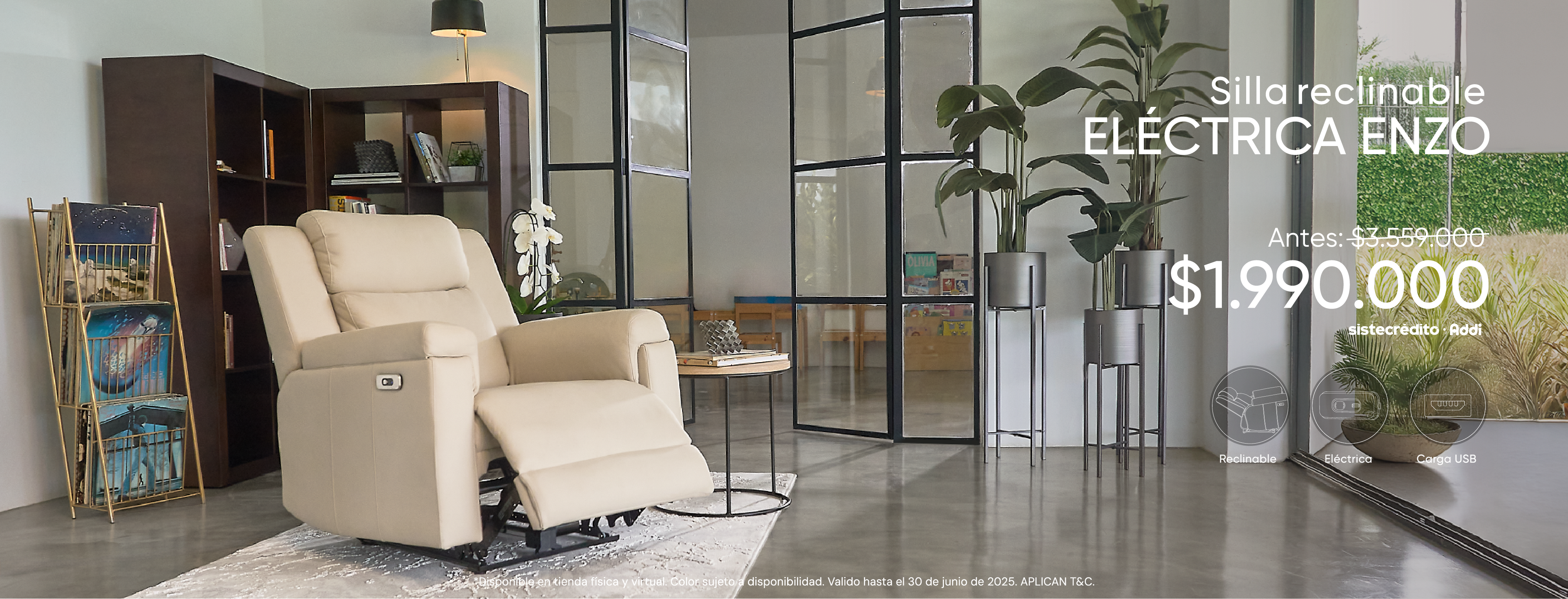 Silla Reclinable Electrica Enzo Only Home