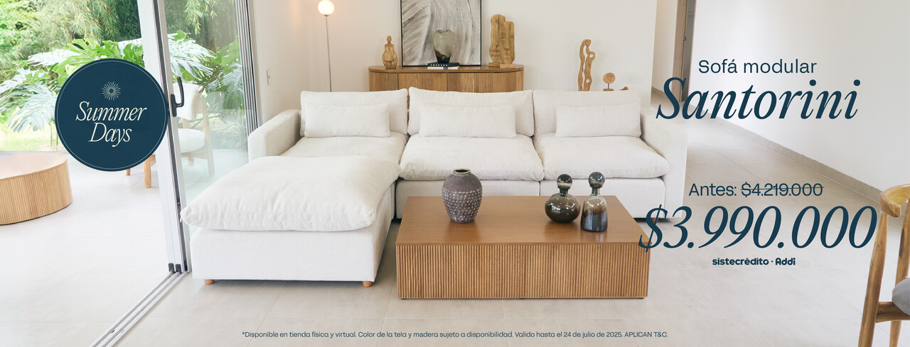 Sala modular santorini precio especial onlyhome